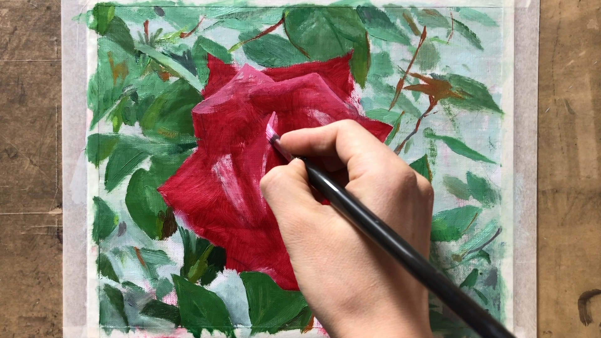 油絵で花を描く方法とコツを簡単に徹底的に解説します 初心者の方はぜひ参考にしてください Houichi美術絵描き研究所