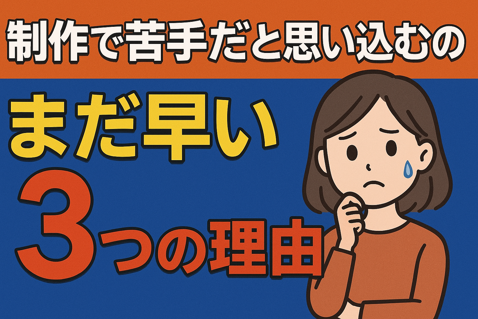 制作で苦手だと思い込むのがまだ早い３つの理由